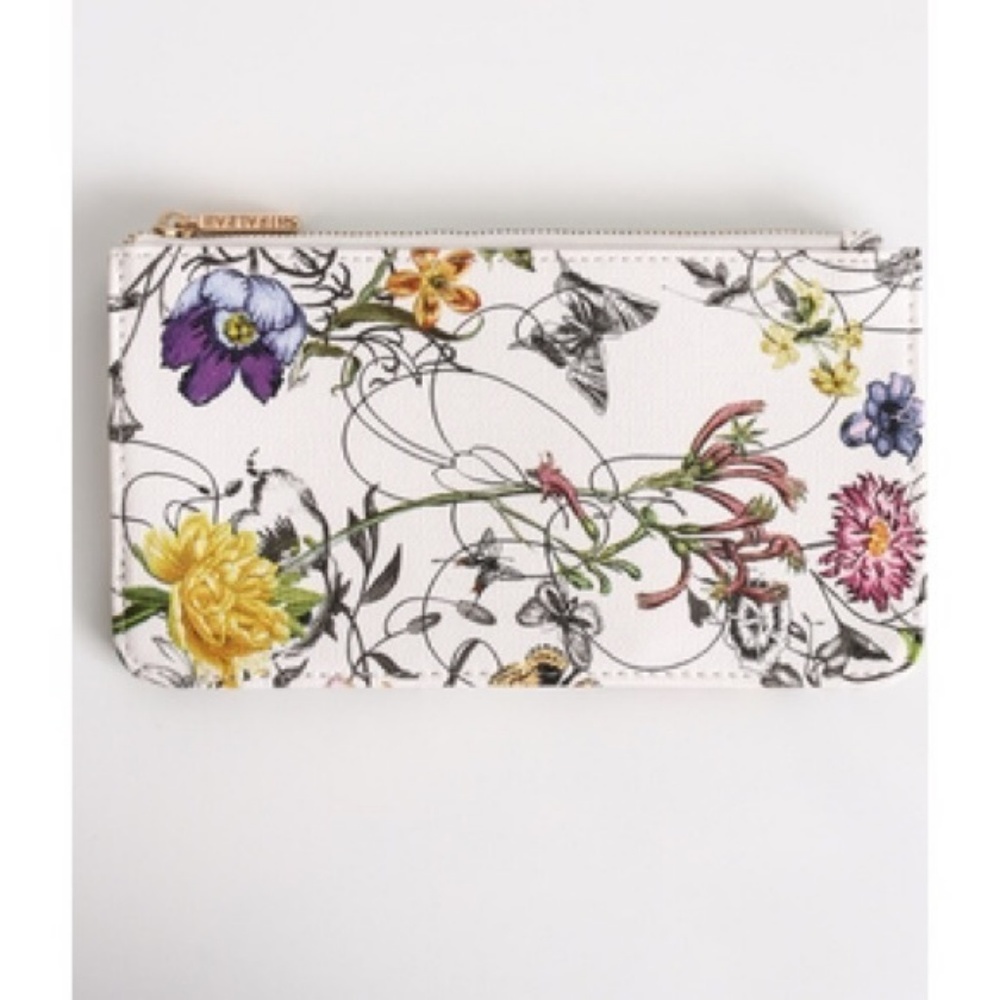 NWT Shiraleah Flora Mini Zip Pouch Bag